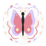 Pretty Purple And Pink Butterfly Sticker