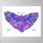 Pretty Purple Butterfly Poster - Customized