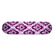 Pretty Purple Lace Custom Skateboard