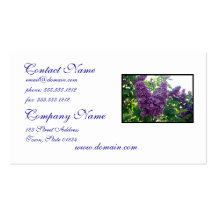 Pretty Purple Lilacs Business Cards