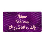 Pretty Purple Lizard Skin Scales Label