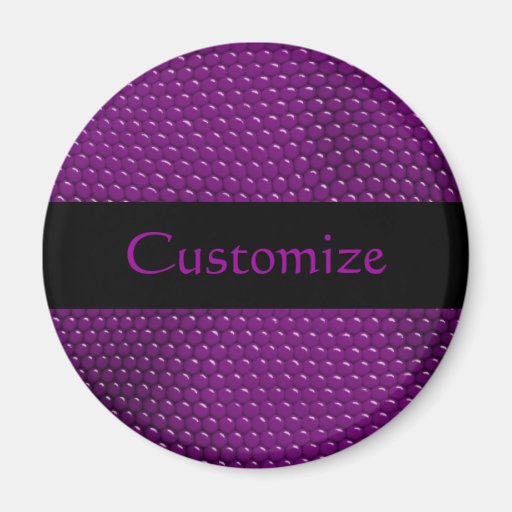 Pretty Purple Lizard Skin Scales Magnets