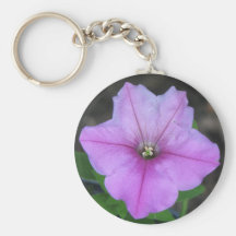 Pretty Purple Petunia Key Chain
