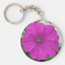 Pretty Purple Petunia Key Chain