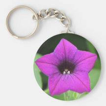 Pretty Purple Petunia Key Chains