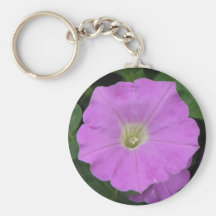 Pretty Purple Petunia Keychain