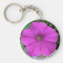 Pretty Purple Petunia Keychain