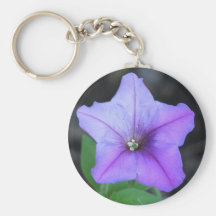 Pretty Purple Petunia Keychain
