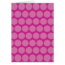 Pretty Purple Pink Big Polka Dots Pattern Cards