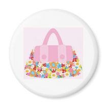 pretty purse fridge magnet