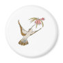 pretty realistic hummingbird refrigerator magnet