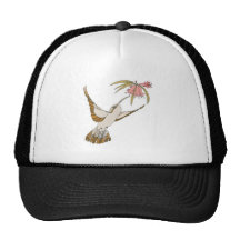 pretty realistic hummingbird trucker hats