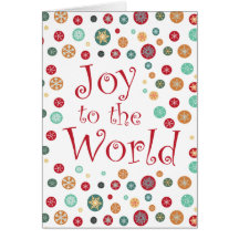 Pretty Snowflake Polka Dot Happy Holidays Card