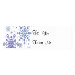 Pretty Snowflakes Business Card Template