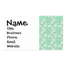 Pretty Soft Mint Green Wave Tile Pattern Gifts Business Cards