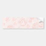 Pretty soft pink rose pattern. bumper sticker