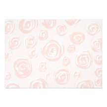 Pretty soft pink rose pattern. custom invitation