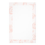 Pretty soft pink rose pattern. custom stationery
