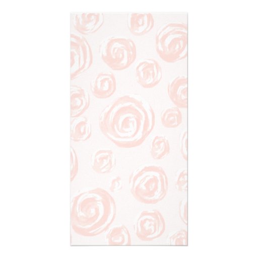 Pretty soft pink rose pattern. picture card