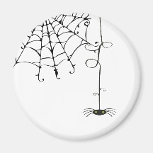 PRETTY spiderweb Fridge Magnets