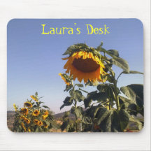 Pretty Sunflowers Customizable Charity Mouse Pads