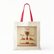 Pretty Thanksgiving Seasonal Decorations Bag