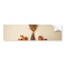 Pretty Thanksgiving Seasonal Decorations Bumper Sticker