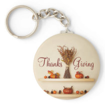 Pretty Thanksgiving Seasonal Decorations Key Chain