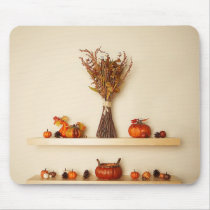 Pretty Thanksgiving Seasonal Decorations Mouse Pad