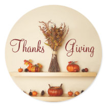Pretty Thanksgiving Seasonal Decorations Stickers