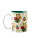 Pretty Trellis and Roses Valentine Mug