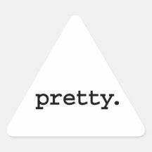 pretty. triangle sticker