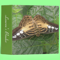Pretty Tropical Clipper Butterfly Custom Binder binders