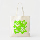 Pretty Tropical Green Hibiscus Bag