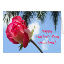 Pretty Tropical Happy Mothers Day Grandma Cards