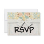 pretty tulips art nouveau floral pattern personalized invitations