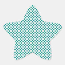 Pretty Turquoise Dot Pattern Sticker