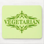 Pretty Vegetarian Design Mouse Pad