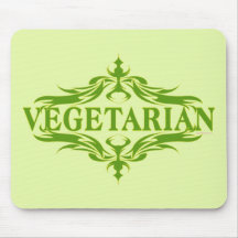 Pretty Vegetarian Design Mouse Pad