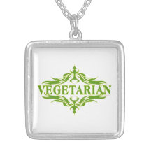 Pretty Vegetarian Design Personalized Necklace