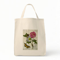 Pretty Vintage Collage Tote Bags