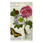 Pretty Vintage Collage Business Card Templates