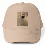Pretty White Cat Mesh Hat