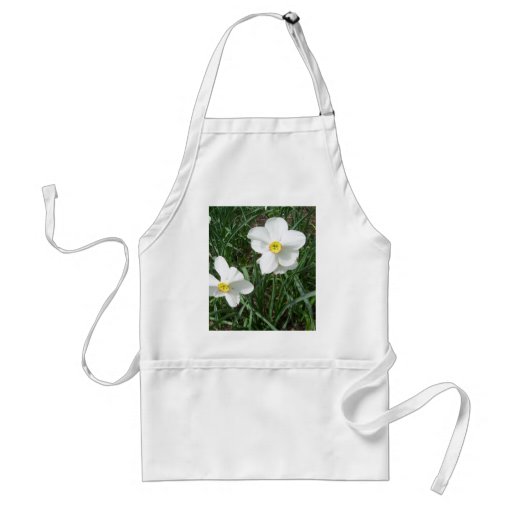 Pretty White Spring Flowers CricketDiane Apron