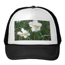 Pretty White Spring Flowers CricketDiane Mesh Hats