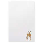 pretty white-tailed baby deer standing customized stationery