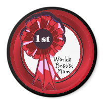 Pretty Worlds Bestist Mom Kitchen Magnet