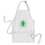Pretty Yellow And Green Butterfly Apron