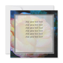 pretty yellow begonia flower invites