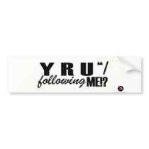 PrettyStuck.com-::FOLLOW::-Bumpersticker Bumper Sticker